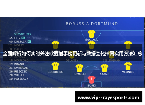 全面解析如何实时关注欧冠射手榜更新与数据变化指南实用方法汇总